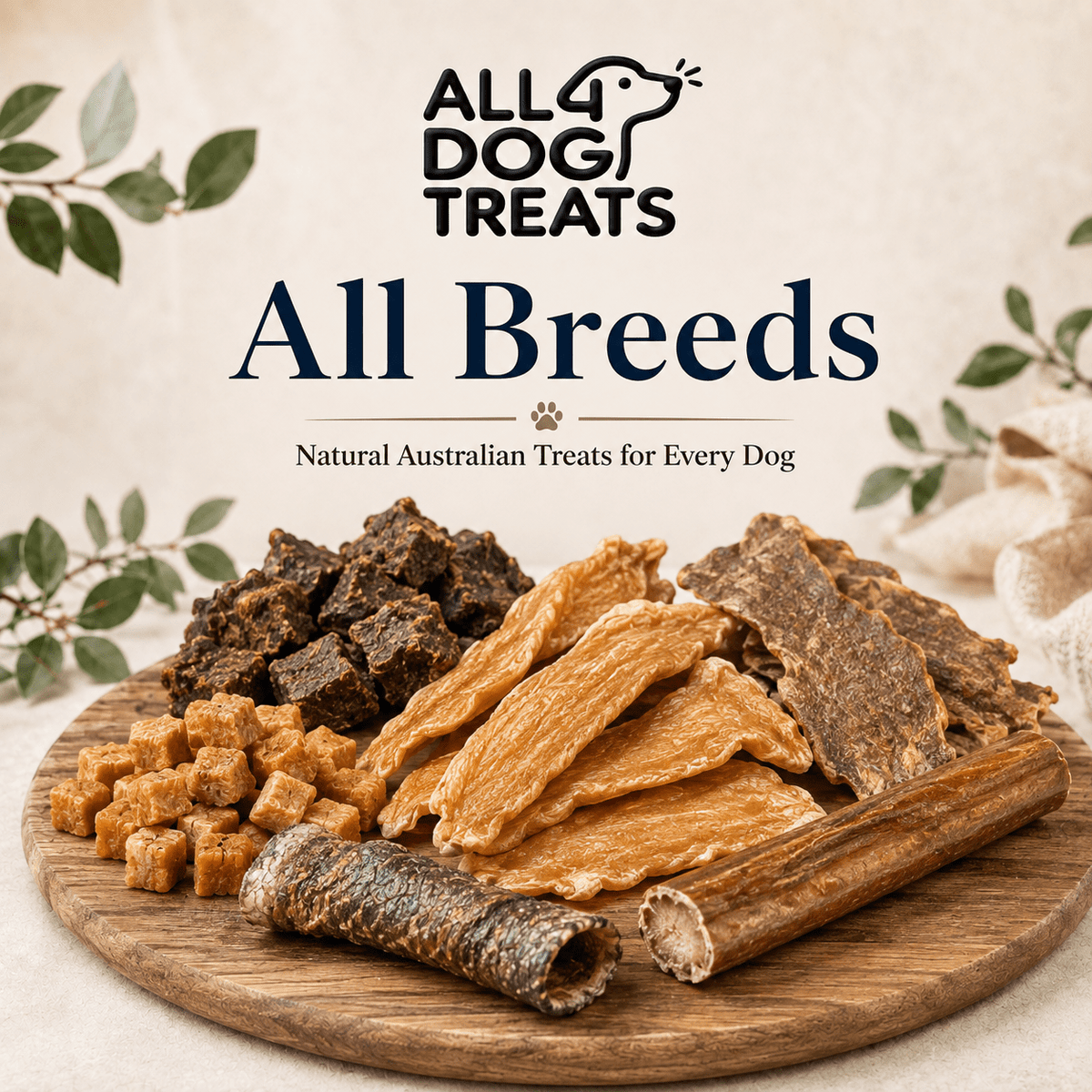 Natural Australian dog treats for all breeds by ALL4DOGTREATS