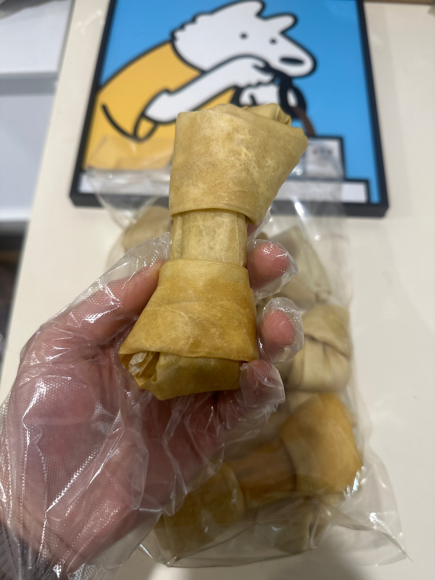 Jumbo Kangaroo Hide Bone Dog Chews 1kg Bulk Australian Dried Long Lasting