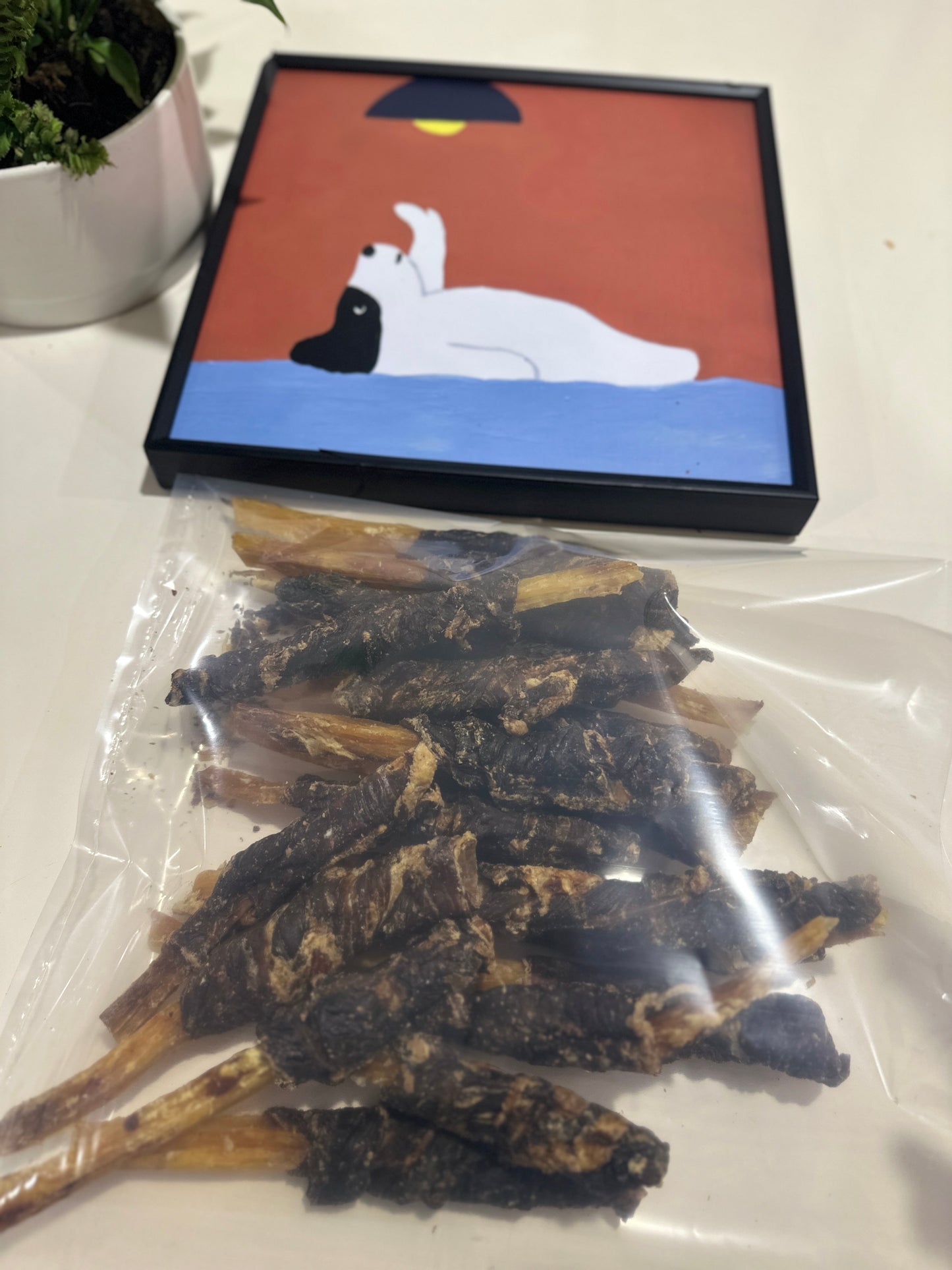 Beef Wrapped Tendon Rolls Dog Chews 1kg Bulk Australian Dried Dental