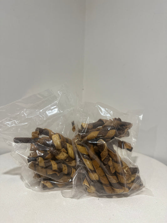 Australian Kangaroo & Beef Hide Roll Dog Chews | Natural Long Lasting Dog Treats | 1kg Free Post
