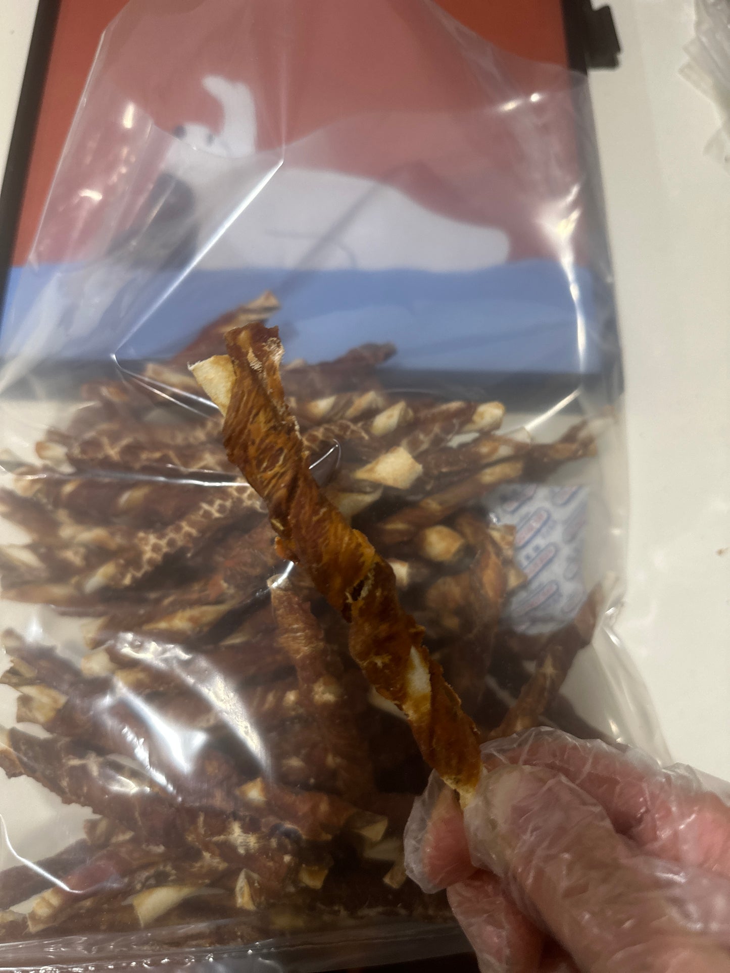 Rawhide & Duck Breast Pops 1kg (50-60pcs) Dog Treats Free Post