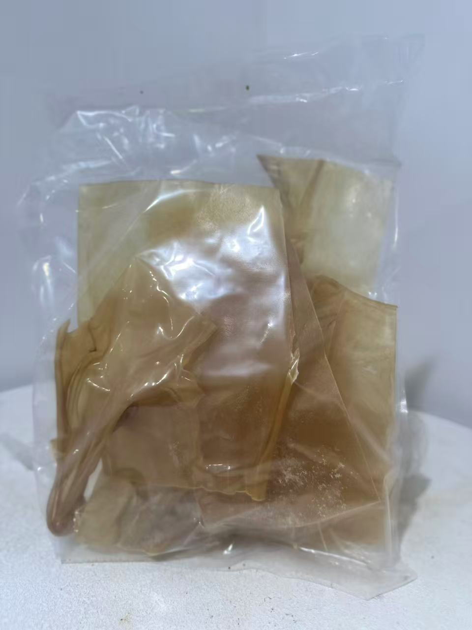 ALL4DOGTREATS Kangaroo Skin Chips 1kg dog treats in a clear pack