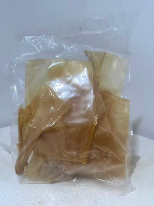 ALL4DOGTREATS Kangaroo Skin Chips 1kg dog treats in a clear pack