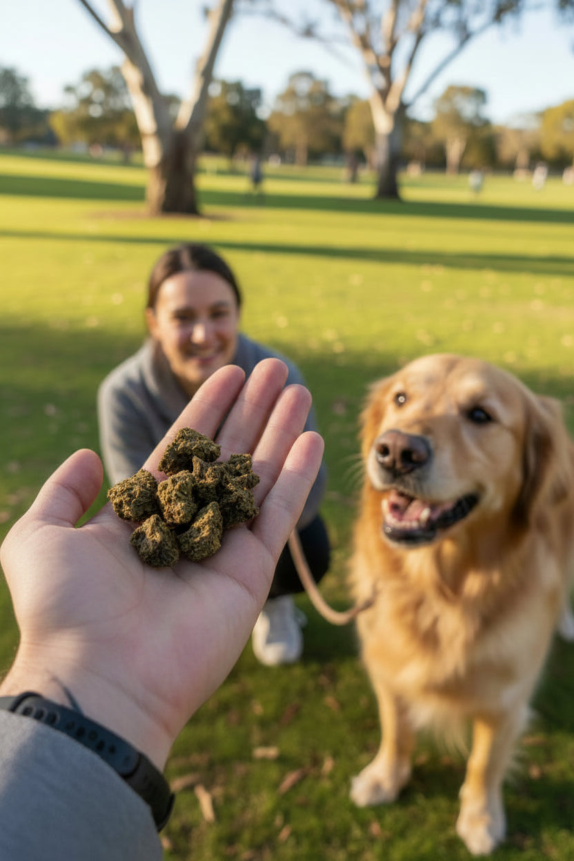 Lamb Alfalfa Bites Dog Treats 1kg Bulk Pack Australian Dried Training