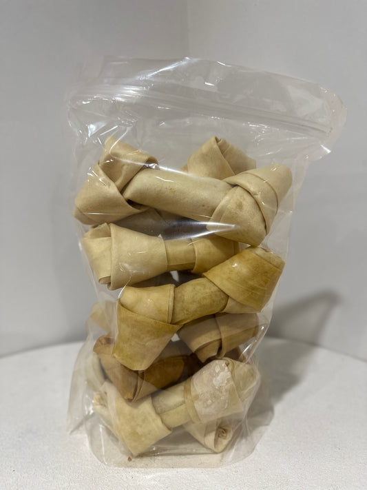 Jumbo Kangaroo Hide Bone Dog Chews 1kg Bulk Australian Dried Long Lasting